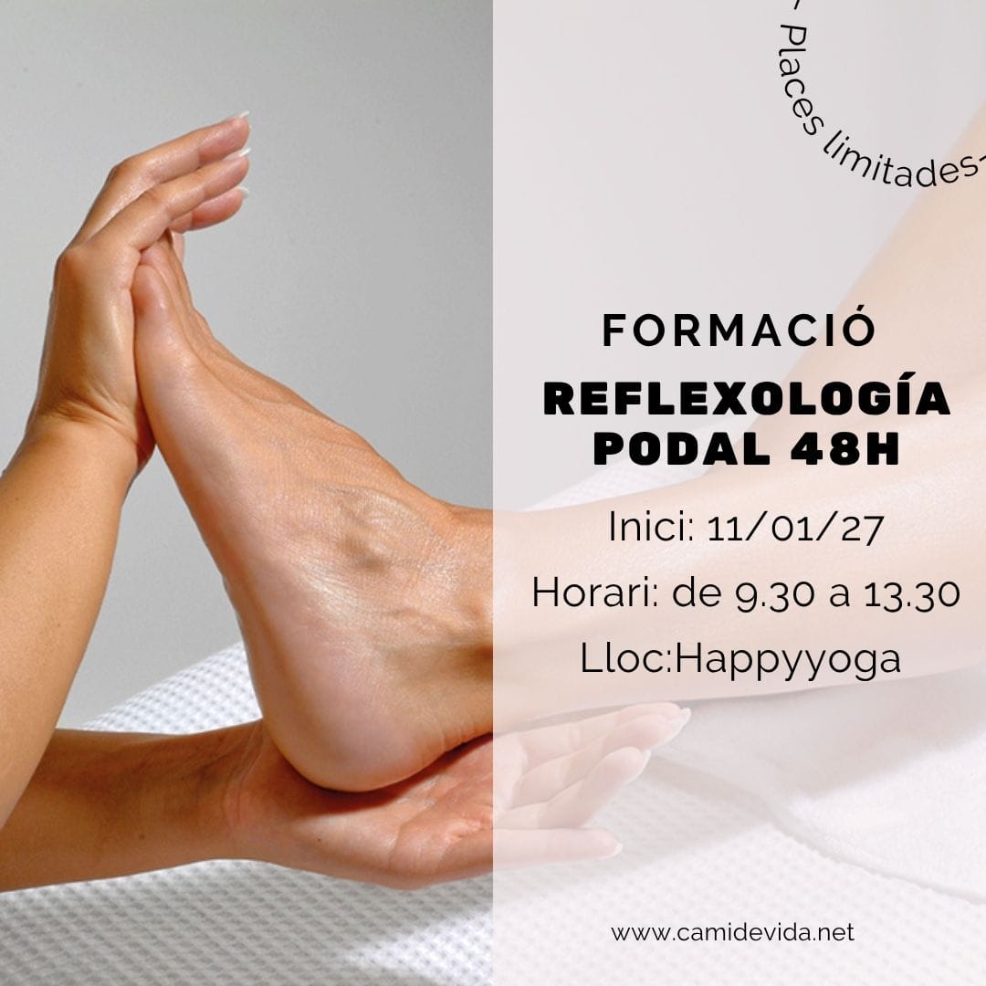 Curs de reflexologia podal de 48 hores a Girona, a Happy Yoga, a partir de l’11 de gener de 2027