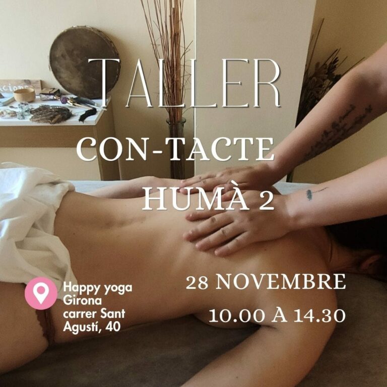 Taller Con-tacte Humà 2 de massatge californià a Girona