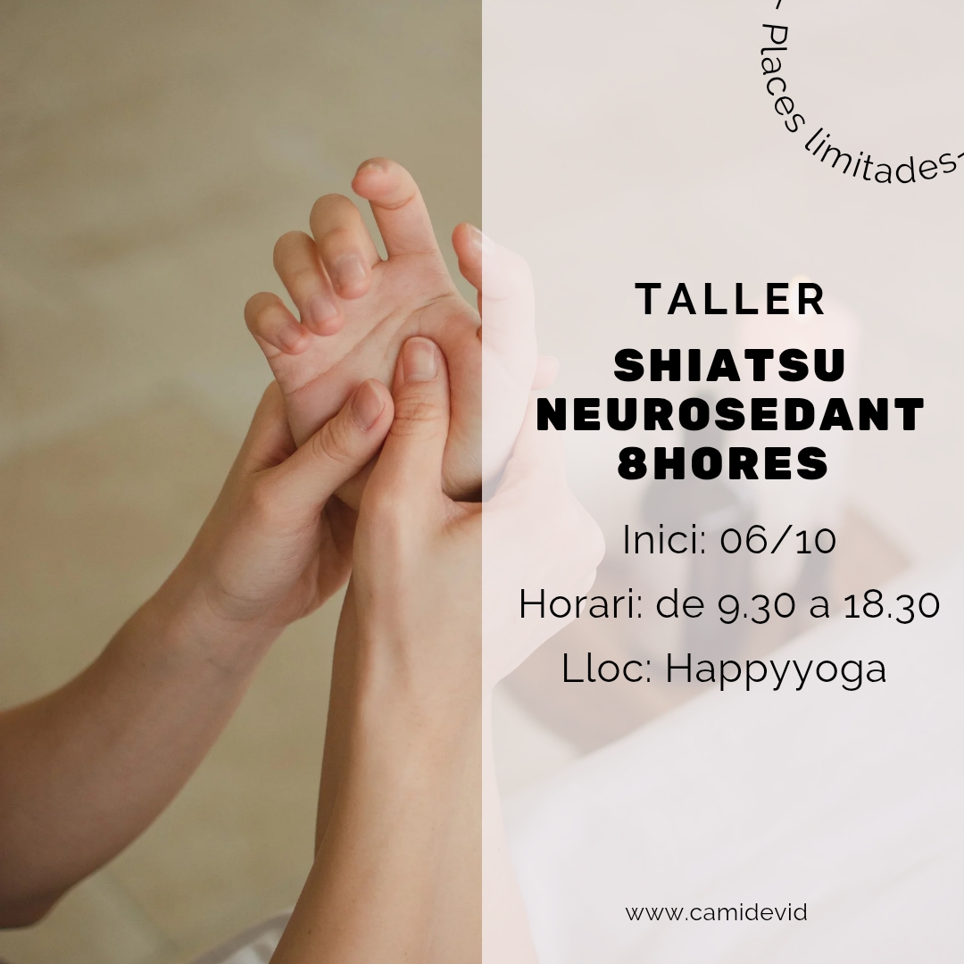 Taller de Shiatsu Neurosedant de 8 hores a Girona a l’octubre
